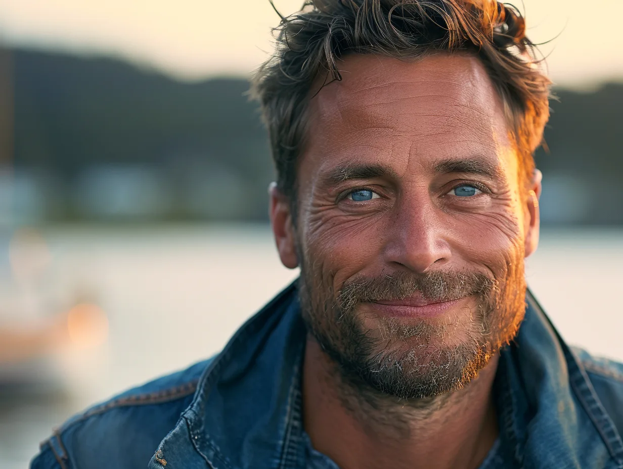 Tobias Santelmann lors d'une interview sur sa carrière d'acteur
