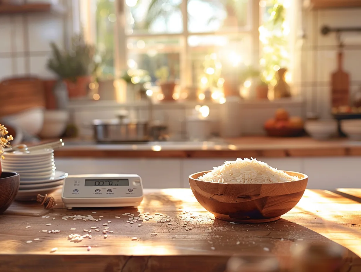 Doser le riz cru idéalement pour chaque convive en cuisine