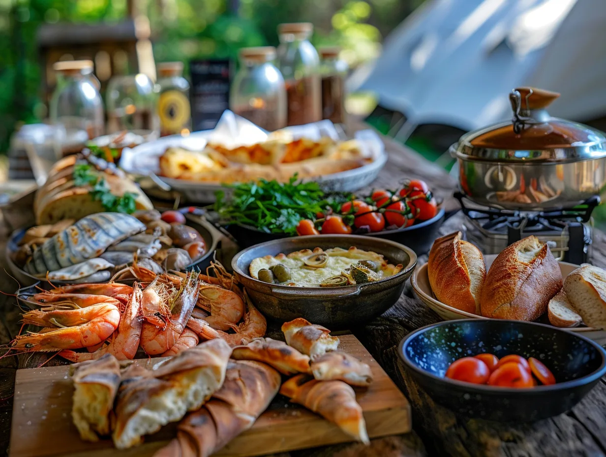 Spécialités culinaires bretonnes au Camping Port-Blanc à Dinard
