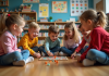 Théorie de l’apprentissage par le jeu de Vygotsky : tout savoir sur cette approche pédagogique Groupe d'enfants jouant à un jeu de société en classe