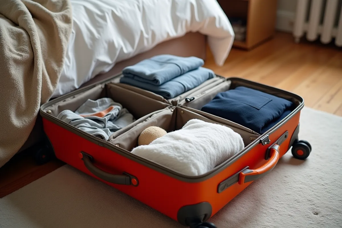 Valise cabine EasyJet bien organisée pour un voyage léger