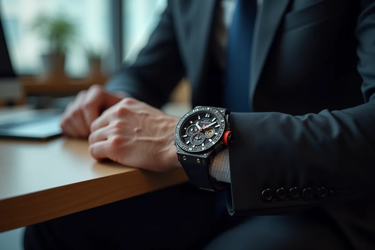 prix élevé d'une montre Richard Mille sur une étiquette
